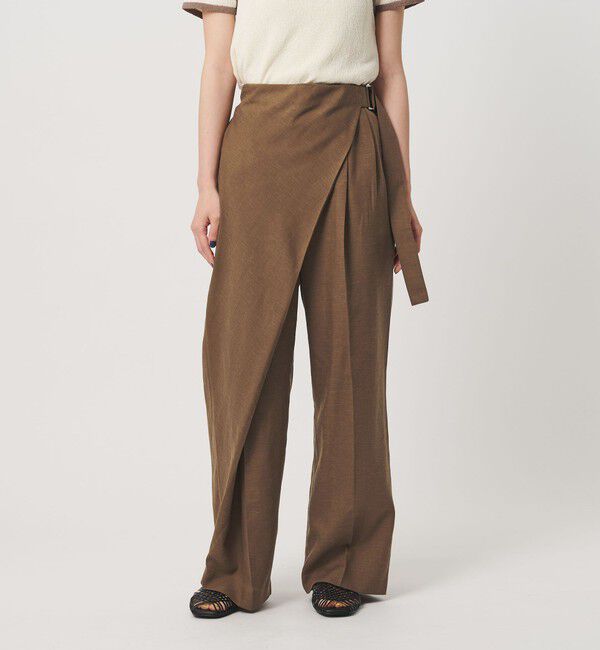BEAUTY&YOUTH UNITED ARROWS「フロントラップ ベルト パンツ ウォッシャブル」|その他|