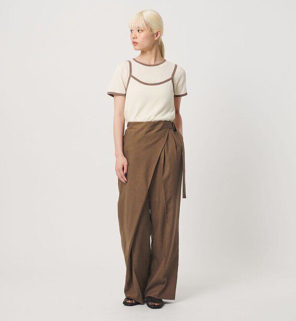 BEAUTY&YOUTH UNITED ARROWS「フロントラップ ベルト パンツ ウォッシャブル」|その他|