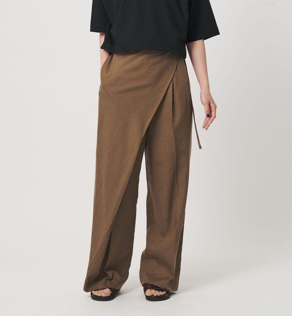 BEAUTY&YOUTH UNITED ARROWS「フロントラップ ベルト パンツ ウォッシャブル」|その他|