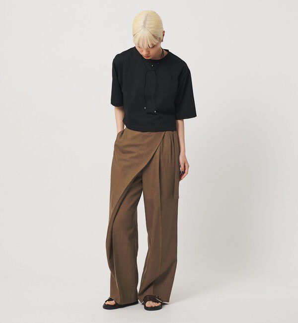 BEAUTY&YOUTH UNITED ARROWS「フロントラップ ベルト パンツ ウォッシャブル」|その他|