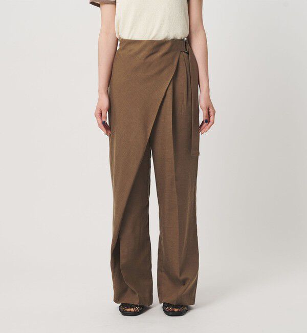 BEAUTY&YOUTH UNITED ARROWS「フロントラップ ベルト パンツ ウォッシャブル」|その他|