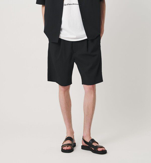 BEAUTY&YOUTH UNITED ARROWS「KOMATSU PACK トロピカル 1プリーツ ショーツ ストレッチ 吸水速乾 UVカット セットアップ対応」|その他|