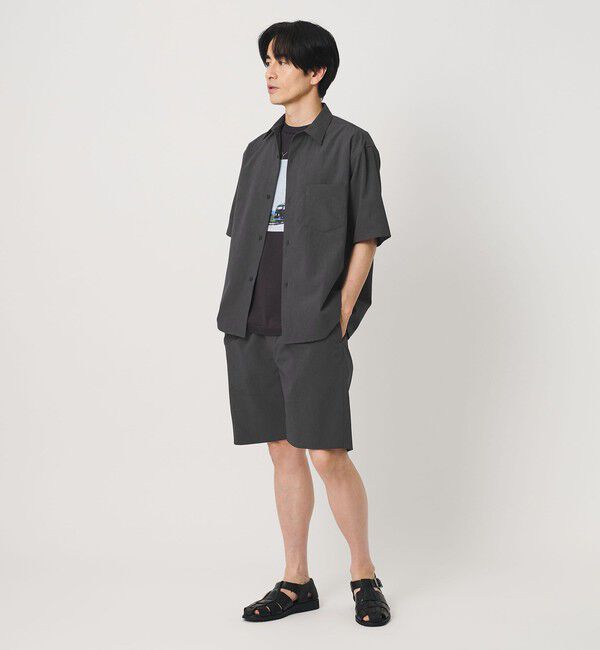 BEAUTY&YOUTH UNITED ARROWS「KOMATSU PACK トロピカル 1プリーツ ショーツ ストレッチ 吸水速乾 UVカット セットアップ対応」|その他|