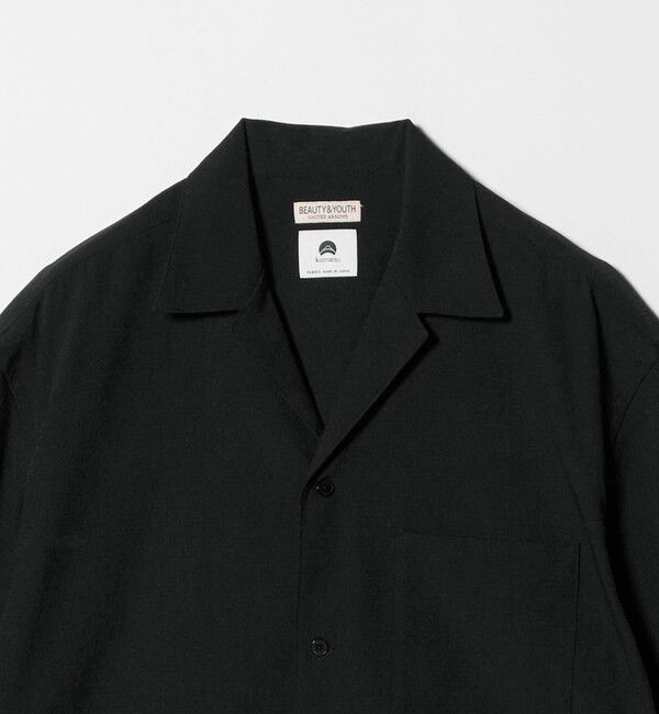 BEAUTY&YOUTH UNITED ARROWS「KOMATSU PACK トロピカル オープンカラー シャツ GRANDE型 ストレッチ 吸水速乾 UVカット セットアップ対応」|シャツ・ブラウス|