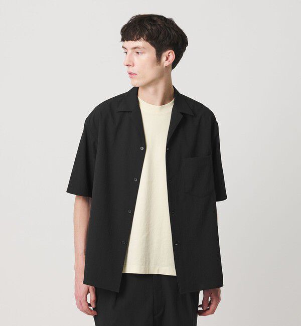 BEAUTY&YOUTH UNITED ARROWS「KOMATSU PACK トロピカル オープンカラー シャツ GRANDE型 ストレッチ 吸水速乾 UVカット セットアップ対応」|シャツ・ブラウス|