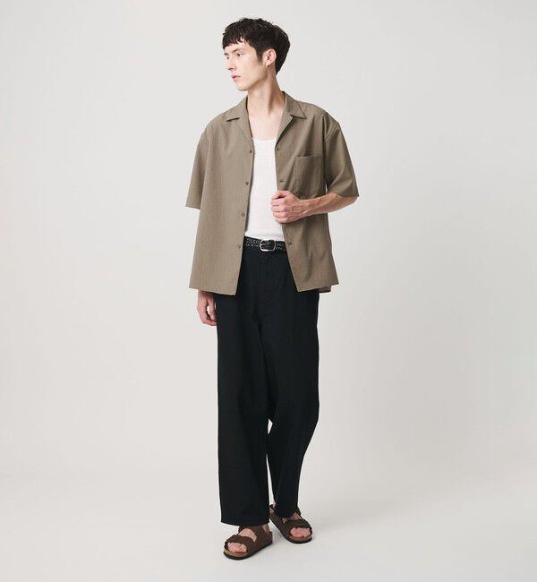 BEAUTY&YOUTH UNITED ARROWS「KOMATSU PACK トロピカル オープンカラー シャツ GRANDE型 ストレッチ 吸水速乾 UVカット セットアップ対応」|シャツ・ブラウス|