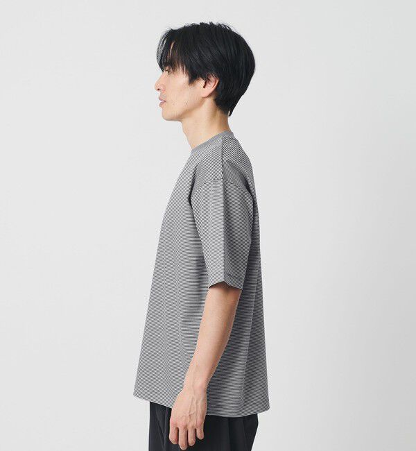 BEAUTY&YOUTH UNITED ARROWS「クール デオドラント クルーネック ボーダー Tシャツ 接触冷感 抗菌防臭」|Tシャツ・カットソー|