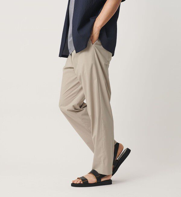 BEAUTY&YOUTH UNITED ARROWS「クール 1プリーツ テーパード スラックス NO.7 接触冷感 ヨコストレッチ」|チノ|