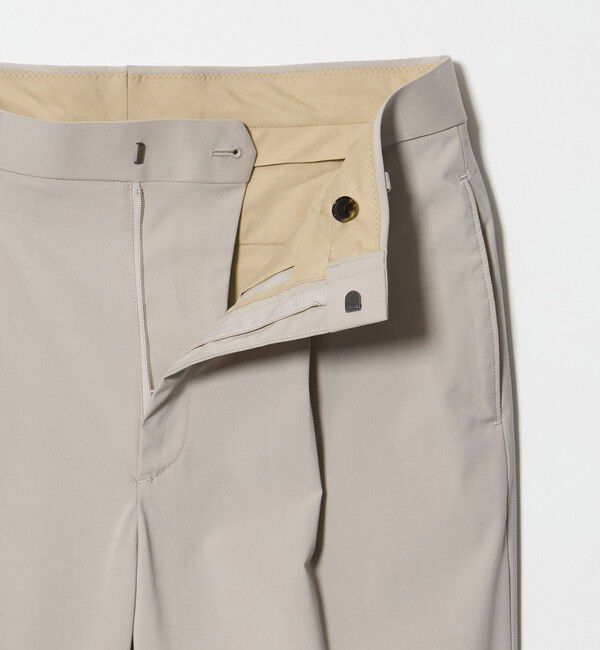 BEAUTY&YOUTH UNITED ARROWS「クール 1プリーツ テーパード スラックス NO.7 接触冷感 ヨコストレッチ」|チノ|
