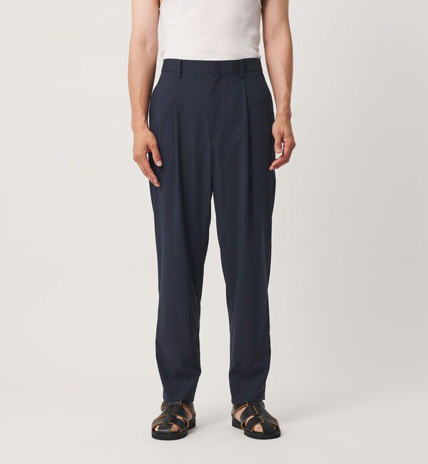 BEAUTY&YOUTH UNITED ARROWS「クール 1プリーツ テーパード スラックス NO.7 接触冷感 ヨコストレッチ」|チノ|