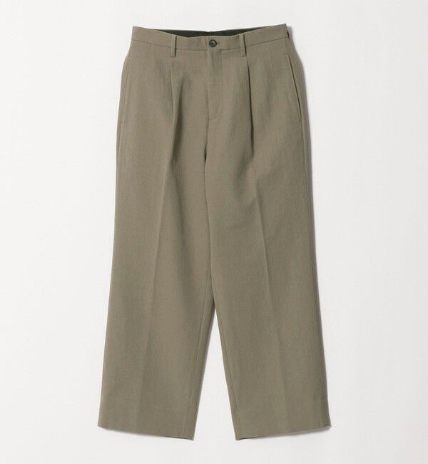 BEAUTY&YOUTH UNITED ARROWS「エアロ ツイル 1プリーツ スラックス NO.9」|チノ|