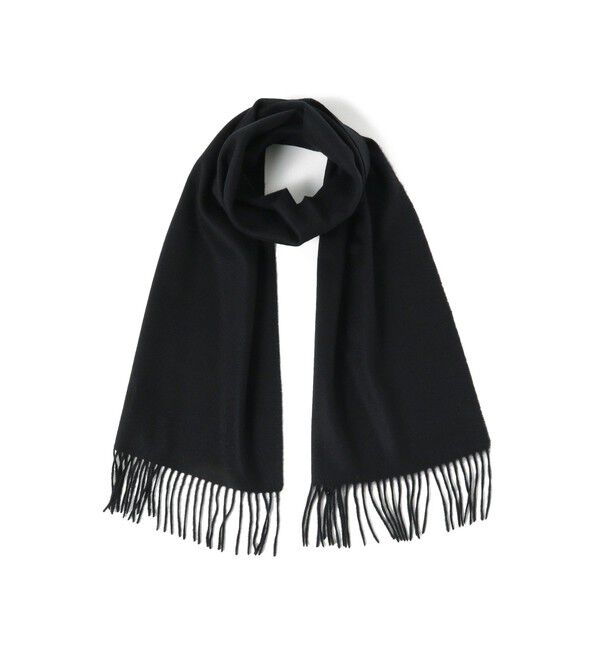 BEAMS PLUS「Cashmere Scarf Solid」|マフラー|BLACK