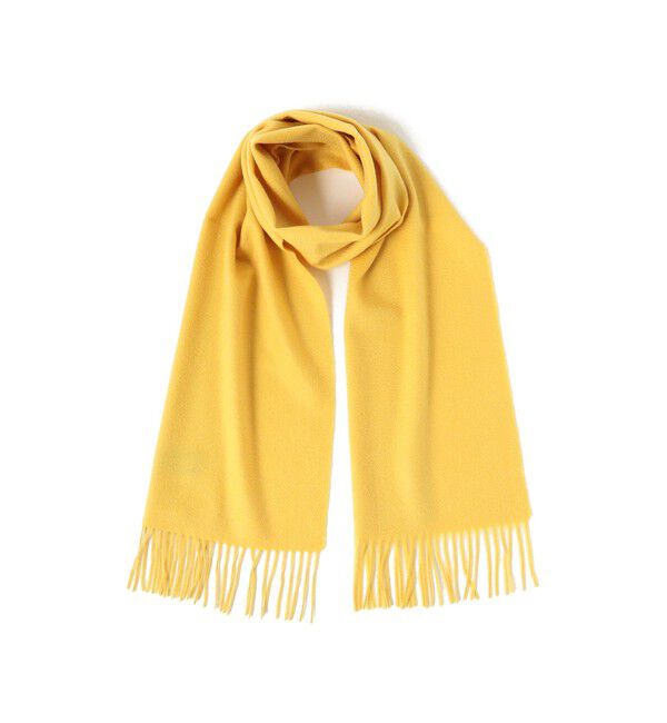 BEAMS PLUS「Cashmere Scarf Solid」|マフラー|YELLOW