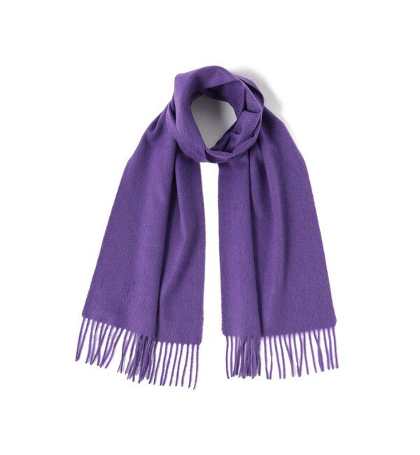 BEAMS PLUS「Cashmere Scarf Solid」|マフラー|PURPLE