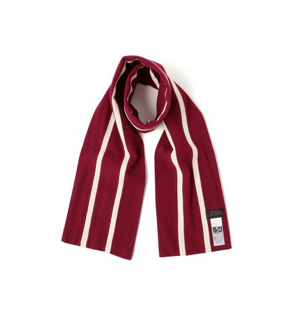 BEAMS PLUS「ENGLISH TRADITION &times; BEAMS PLUS / 別注 スクールマフラー」|マフラー|MRN*WHT*MRN