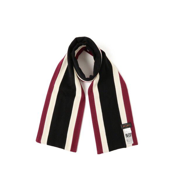 BEAMS PLUS「ENGLISH TRADITION &times; BEAMS PLUS / 別注 スクールマフラー」|マフラー|MRN*WHT*BLK