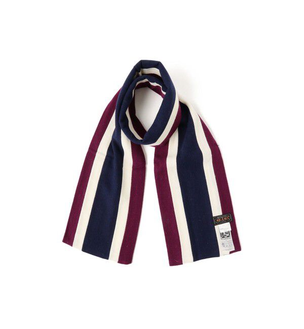 BEAMS PLUS「ENGLISH TRADITION &times; BEAMS PLUS / 別注 スクールマフラー」|マフラー|MRN*WHT*NVY