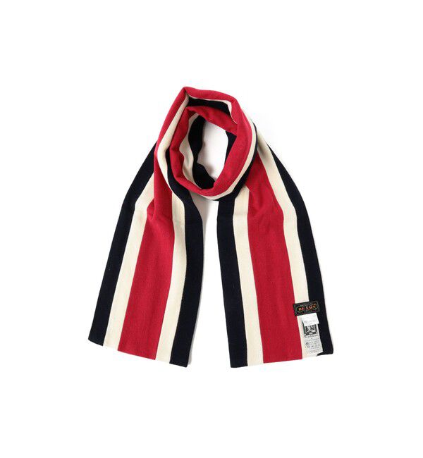 BEAMS PLUS「ENGLISH TRADITION &times; BEAMS PLUS / 別注 スクールマフラー」|マフラー|NVY*WHT*RED