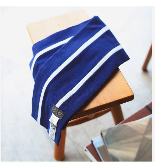 BEAMS PLUS「ENGLISH TRADITION &times; BEAMS PLUS / 別注 スクールマフラー」|マフラー|NVY*WHT