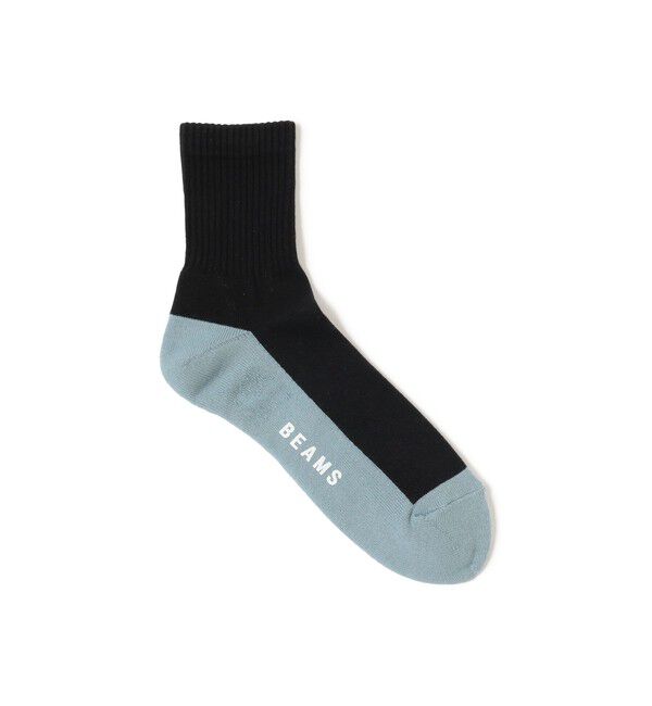 BEAMS「スイッチ ボトム ソックス」|ソックス|BLACK