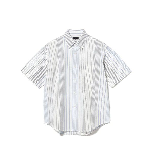 BEAMS「オックスフォード ボタンダウンシャツ 5分丈【ワイドフィット】」|シャツ・ブラウス|