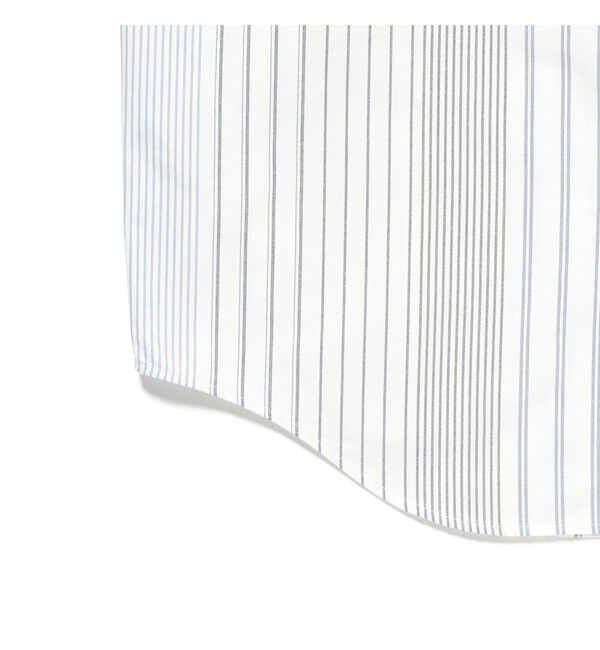 BEAMS「オックスフォード ボタンダウンシャツ 5分丈【ワイドフィット】」|シャツ・ブラウス|