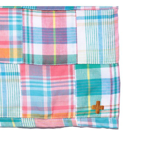 BEAMS PLUS「Stole Patch Works Madras」|マフラー|