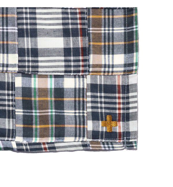 BEAMS PLUS「Stole Patch Works Madras」|マフラー|