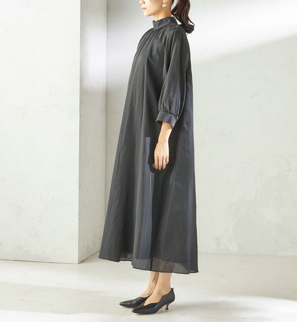 SHIPS for women「《一部予約》【SHIPS別注】kaene:2WAY ボウタイ ロング ワンピース（セレモニー対応可）」|ワンピース|