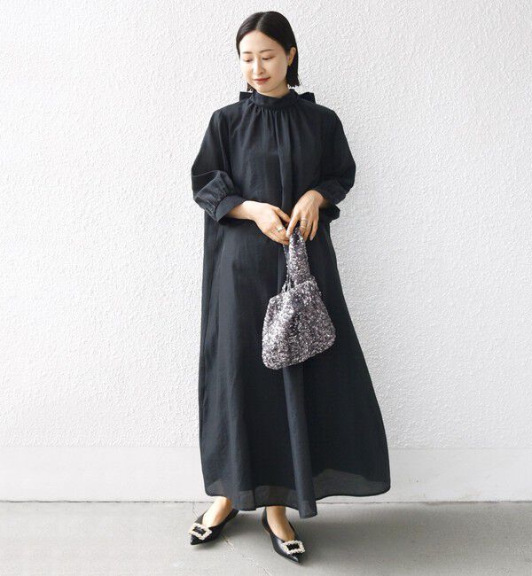 SHIPS for women「《一部予約》【SHIPS別注】kaene:2WAY ボウタイ ロング ワンピース（セレモニー対応可）」|ワンピース|