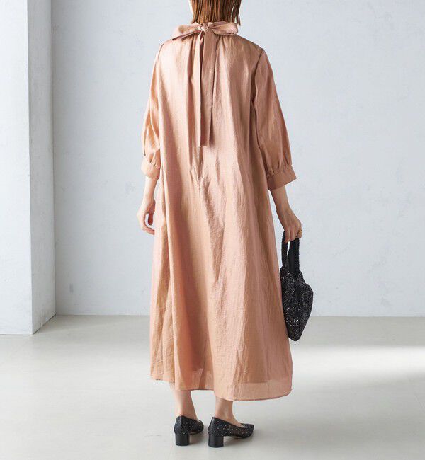 SHIPS for women「《一部予約》【SHIPS別注】kaene:2WAY ボウタイ ロング ワンピース（セレモニー対応可）」|ワンピース|