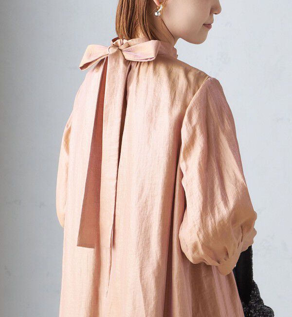 SHIPS for women「《一部予約》【SHIPS別注】kaene:2WAY ボウタイ ロング ワンピース（セレモニー対応可）」|ワンピース|