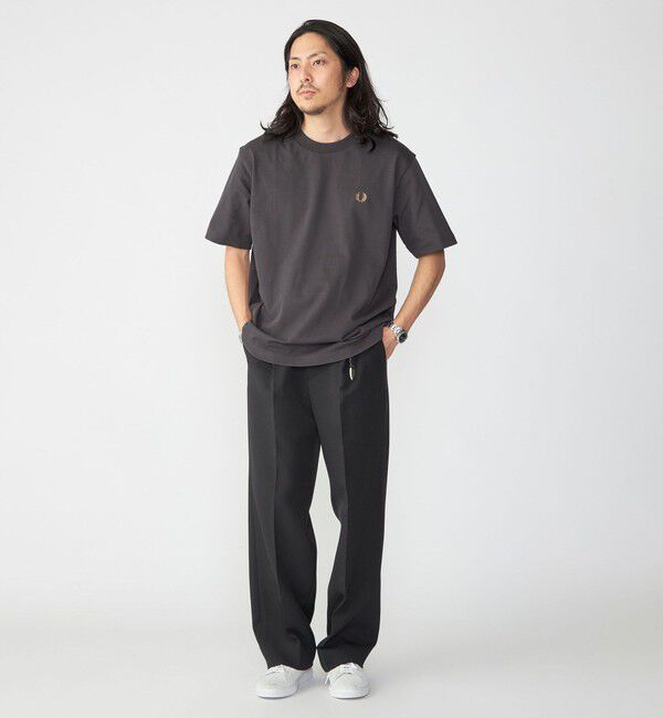 SHIPS「【SHIPS別注】FRED PERRY: SOLOTEX(R) 鹿の子 ワンポイント ロゴ Tシャツ24SS」|Tシャツ・カットソー|