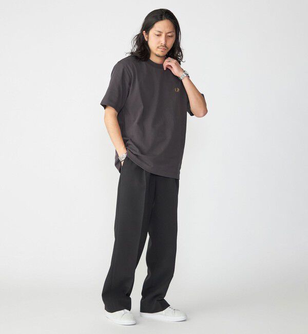 SHIPS「【SHIPS別注】FRED PERRY: SOLOTEX(R) 鹿の子 ワンポイント ロゴ Tシャツ24SS」|Tシャツ・カットソー|