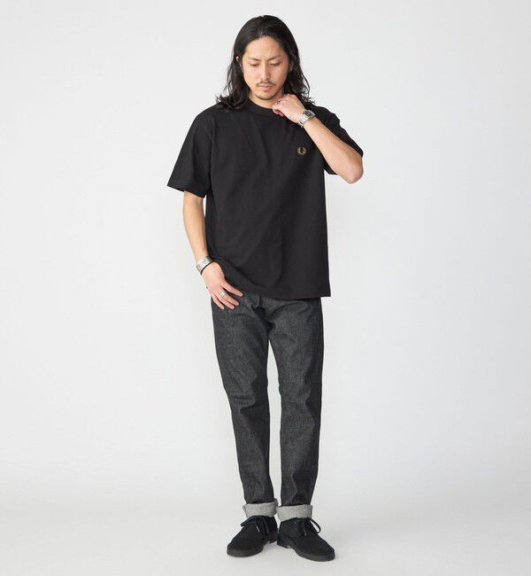 SHIPS「【SHIPS別注】FRED PERRY: SOLOTEX(R) 鹿の子 ワンポイント ロゴ Tシャツ24SS」|Tシャツ・カットソー|