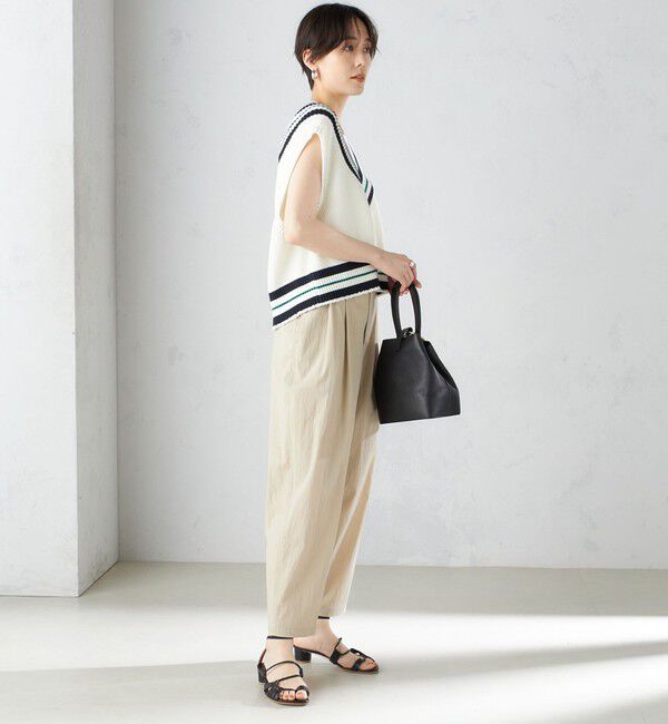 SHIPS for women「〈手洗い可能〉コットン ナイロン タック パンツ」|その他|