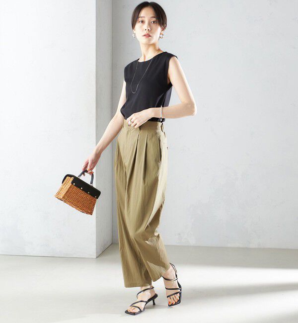 SHIPS for women「〈手洗い可能〉コットン ナイロン タック パンツ」|その他|