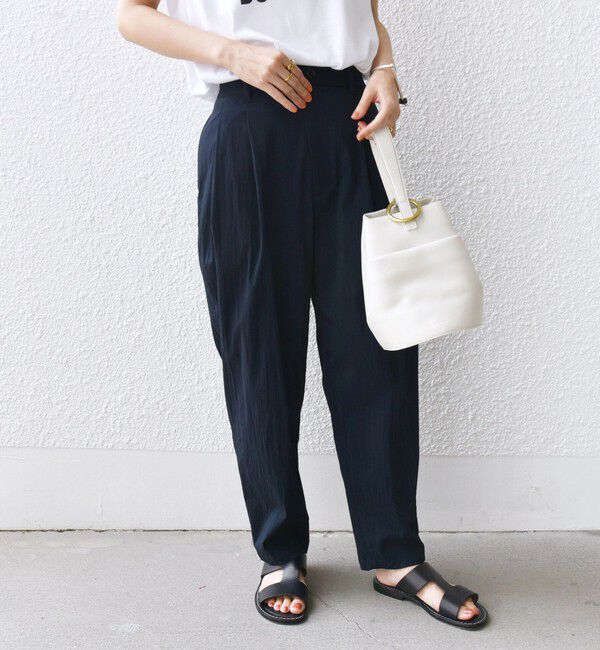 SHIPS for women「〈手洗い可能〉コットン ナイロン タック パンツ」|その他|