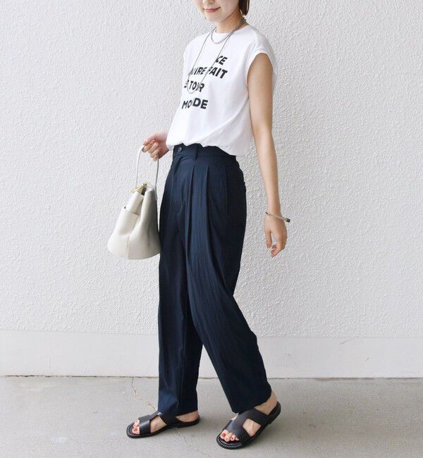 SHIPS for women「〈手洗い可能〉コットン ナイロン タック パンツ」|その他|
