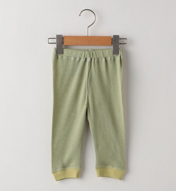 SHIPS KIDS「THYARD:80～90cm / ベビー ワッフル パンツ」|レギンス・スパッツ|ライトグリーン