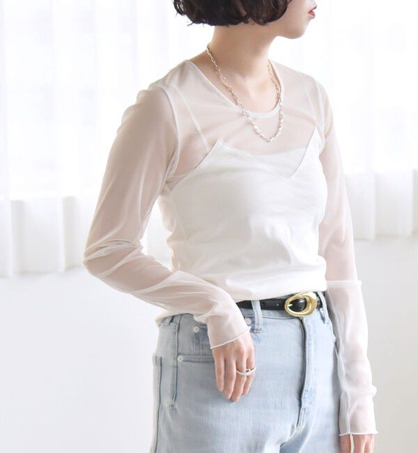 quaranciel「quaranciel:〈手洗い可能〉ベアデザイン チュール カットソー」|Tシャツ・カットソー|