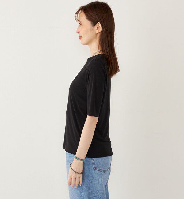 SHIPS Colors 「SHIPS Colors:〈手洗い可能〉チュール ショートスリーブ トップス」|Tシャツ・カットソー|