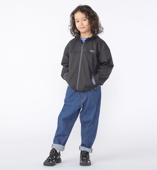 SHIPS KIDS「SHIPS KIDS:100～130cm /〈撥水/洗濯機可能〉ジップアップ パーカ」|ブルゾン・スタジャン|
