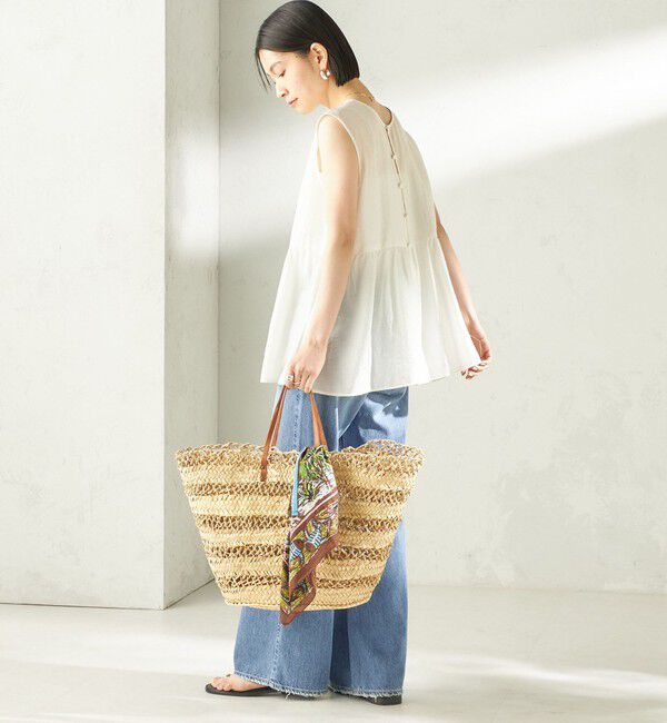 SHIPS for women「【実力派ベーシック】〈手洗い可能〉シルク混 シアー 2WAY ノースリーブ ブラウス」|シャツ・ブラウス|