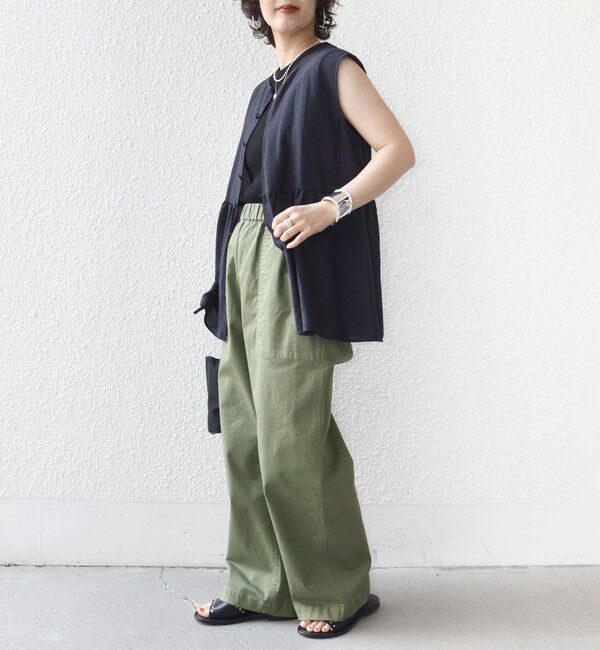 SHIPS for women「【実力派ベーシック】〈手洗い可能〉シルク混 シアー 2WAY ノースリーブ ブラウス」|シャツ・ブラウス|