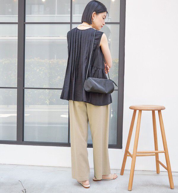 SHIPS for women「【実力派ベーシック】〈手洗い可能〉シルク混 シアー 2WAY ノースリーブ ブラウス」|シャツ・ブラウス|