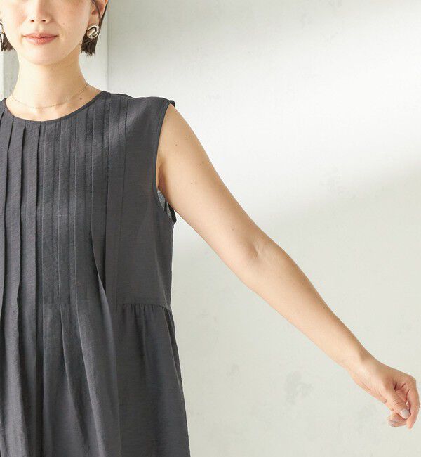 SHIPS for women「【実力派ベーシック】〈手洗い可能〉シルク混 シアー 2WAY ノースリーブ ブラウス」|シャツ・ブラウス|