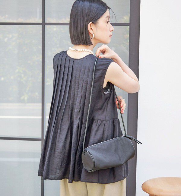 SHIPS for women「【実力派ベーシック】〈手洗い可能〉シルク混 シアー 2WAY ノースリーブ ブラウス」|シャツ・ブラウス|