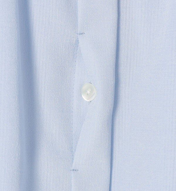 SHIPS for women「【実力派ベーシック】〈接触冷感/洗濯機可能〉SUUSUU フリル ギャザー ブラウス」|シャツ・ブラウス|