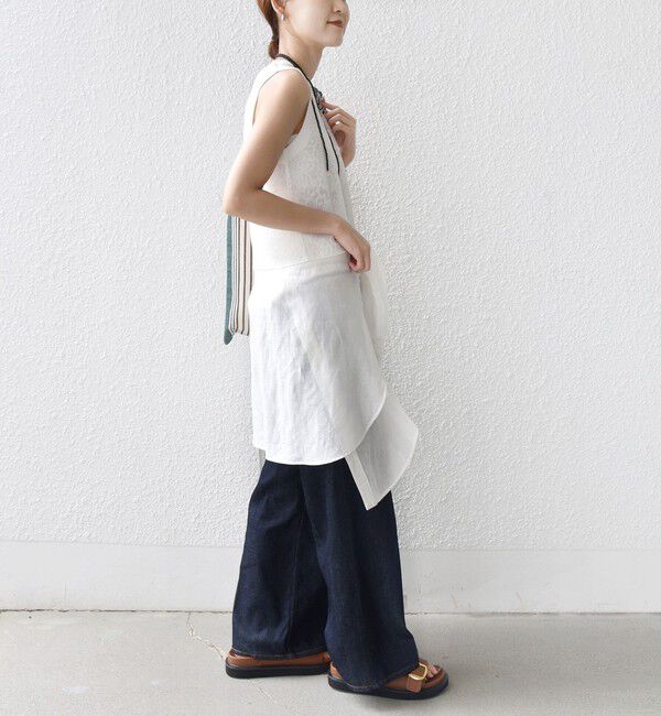 SHIPS for women「〈手洗い可能〉レース ジャカード 2WAY ノースリーブ カットソー」|Tシャツ・カットソー|